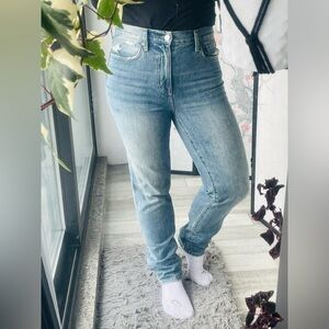Pistola Jeans Wide Leg Boyfriend Style Cotton Blue Sz 27 Boyfriend Distressed